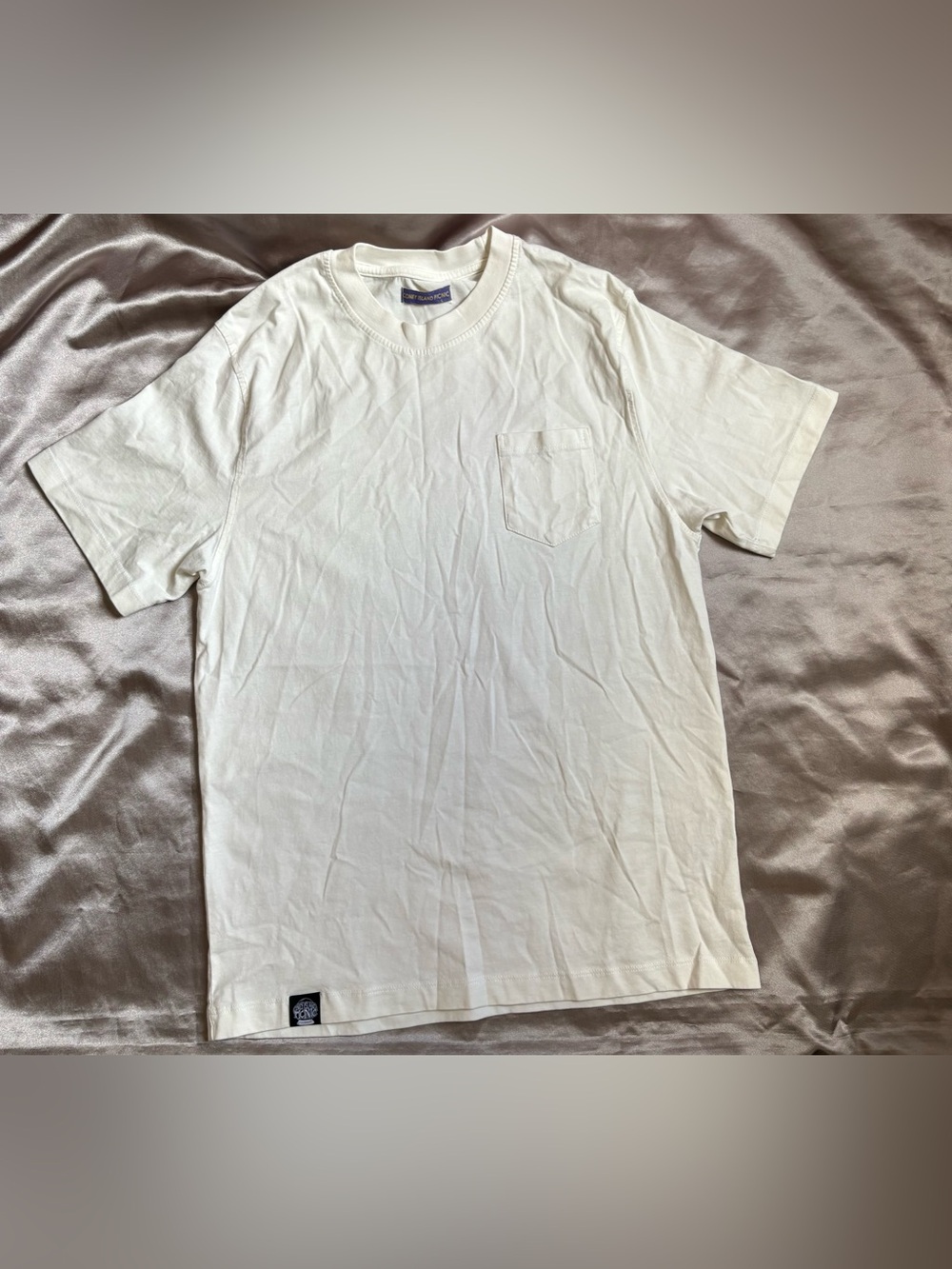 Coney Island Picnic White Pocket Tee Size Large